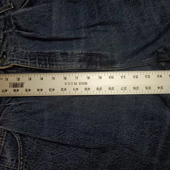 Vtg 80s USA Levis 921 S 18 (31x31 14" High Rise) Mom Tapered *Hemmed* Jeans A14 - Picture 11 of 11